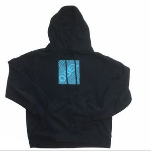 OBEY No. 89 black hoodie with blue Obey graphic
